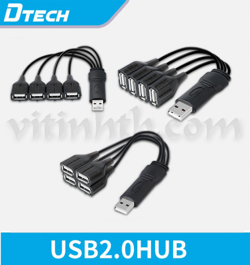 Hub USB 4 cổng DTECH DT-3020